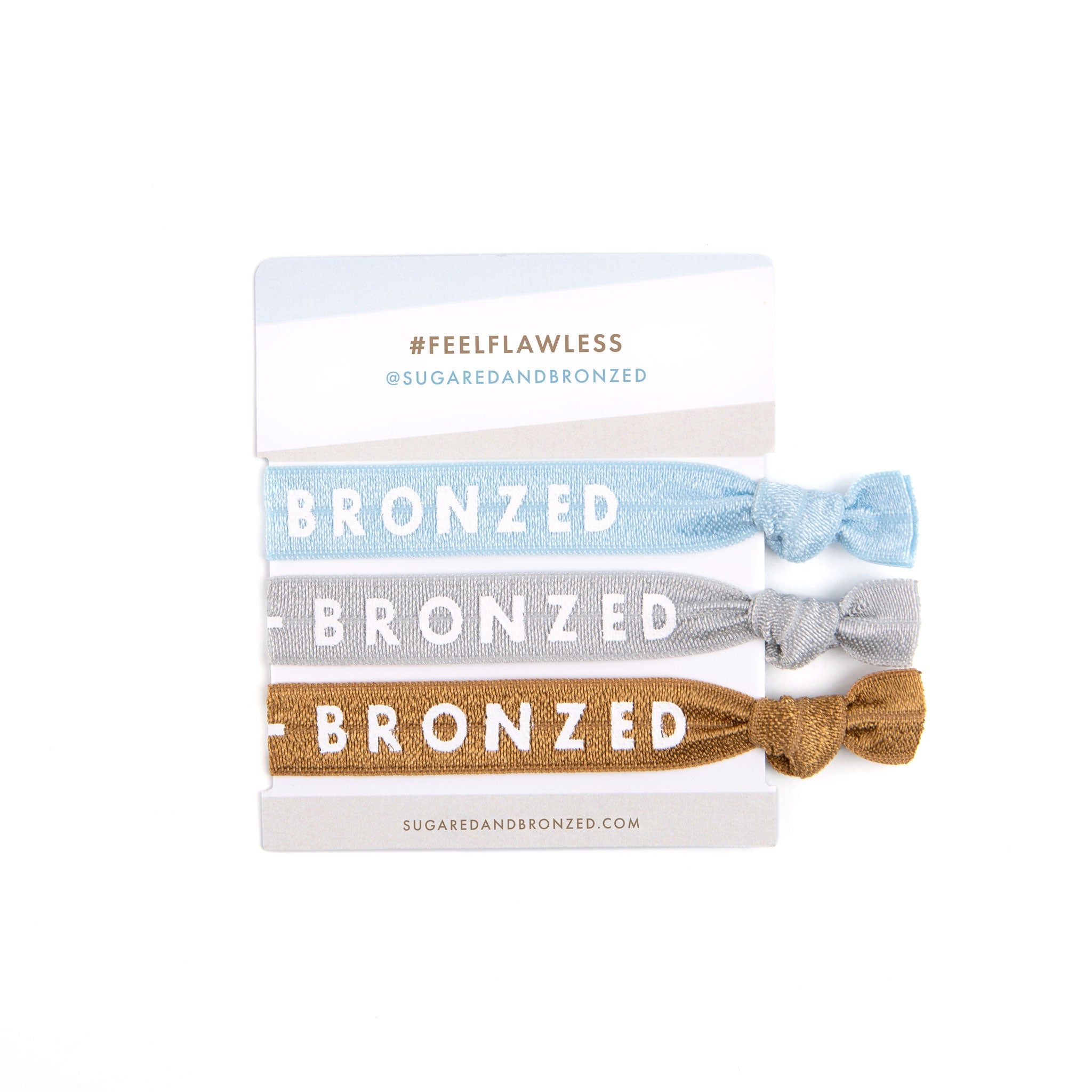 A 3 pack of Sugared and Bronzed hair ties